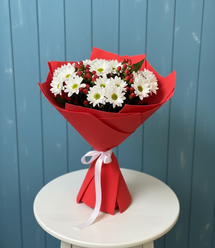 Букет цветов из: Хризантемы в Шудаяге