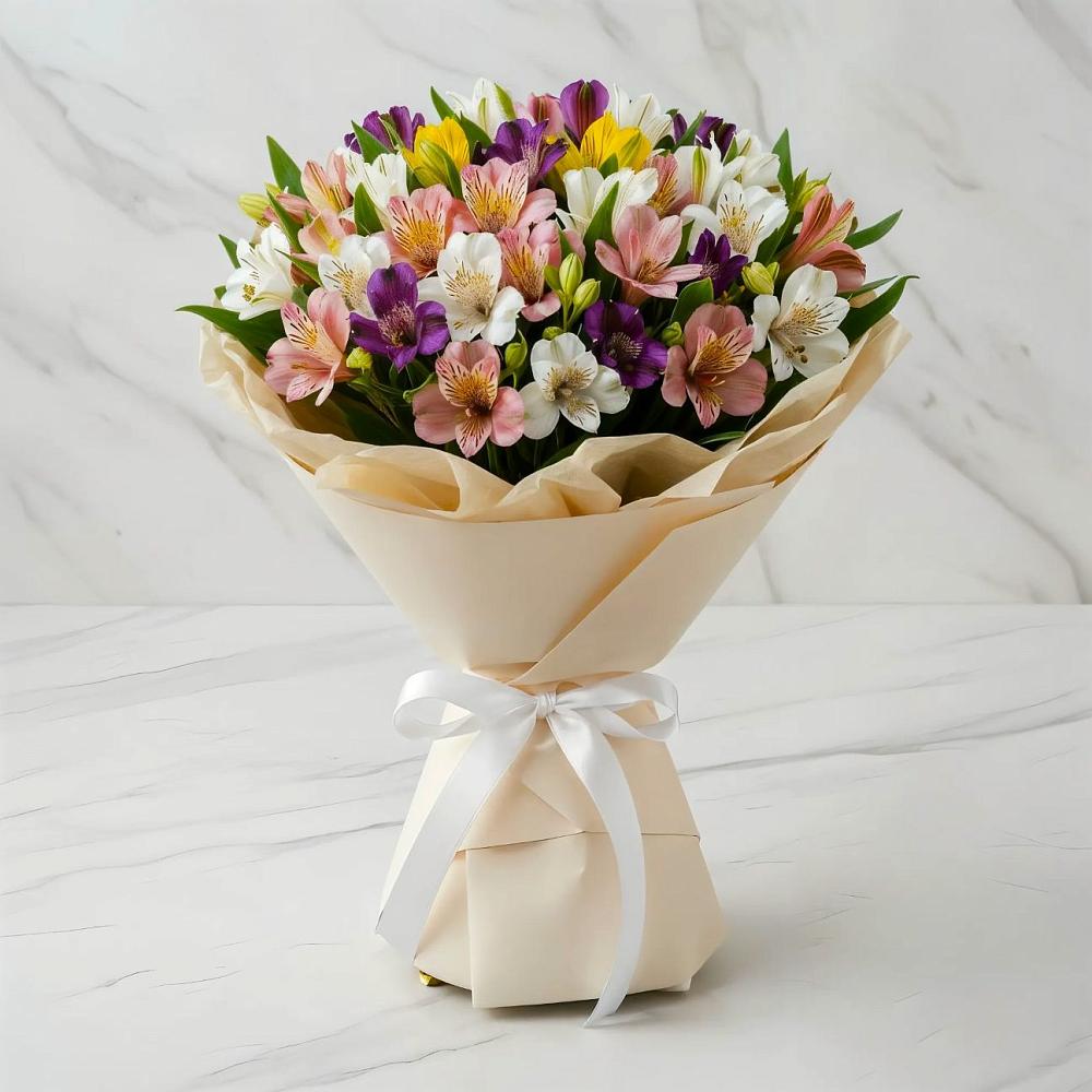 Букет цветов из: Альстромерии в Шудаяге