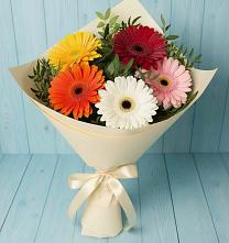 Букет цветов из:  Герберы #REPLACE_PRED# Шудаяге