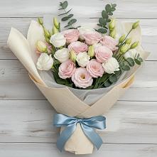 Букет цветов из:  Лизиантусы в Шудаяге