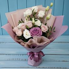 Букет цветов из:  Розы и Лизиантусы #REPLACE_PRED# Шудаяге