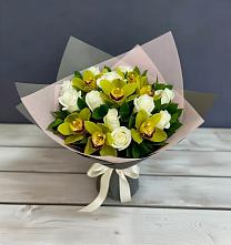 Букет цветов из:  Орхидеи и Розы в Шудаяге