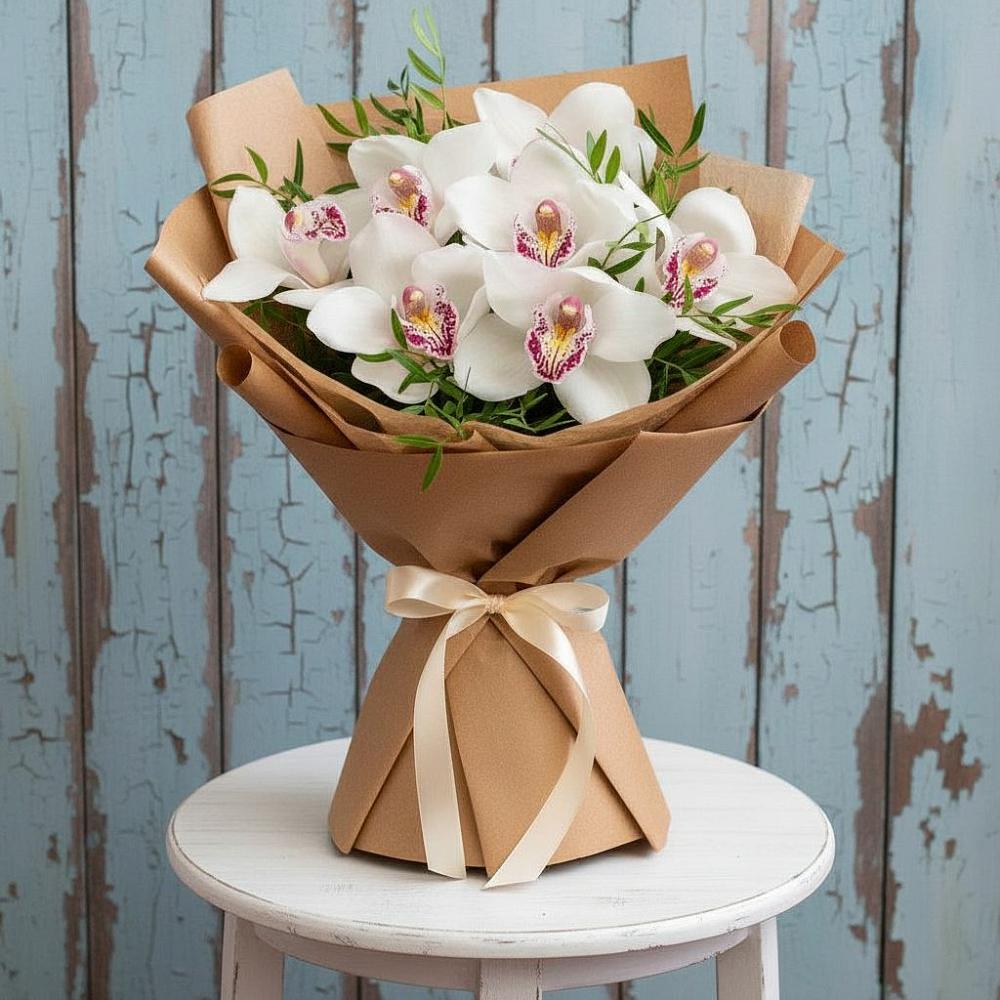 Букет цветов из: Орхидеи и Розы в Шудаяге