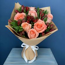 Букет цветов из:  Розы и Альстромерии в Шудаяге