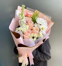 Букет цветов из:  Хризантемы и Розы в Шудаяге