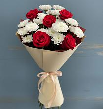 Букет цветов из:  Розы и Хризантемы в Шудаяге