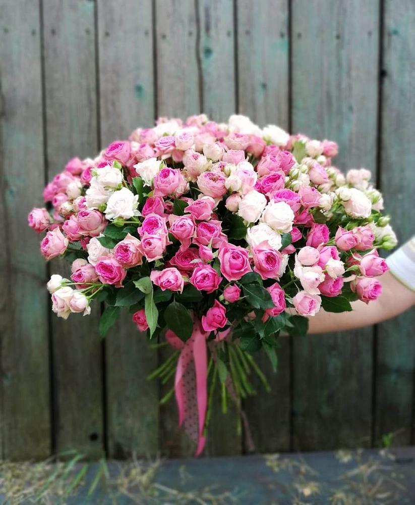 Букет Розовые кустовые розы Натали и Лав Лидия в Шудаяге