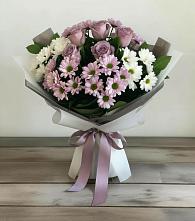 Букет цветов из:  Хризантемы и Розы в Шудаяге