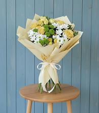 Букет цветов из:  Хризантемы и Розы в Шудаяге