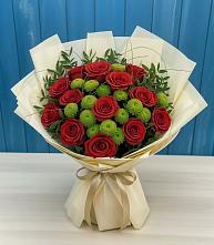 Букет цветов из:  Розы и Хризантемы в Шудаяге