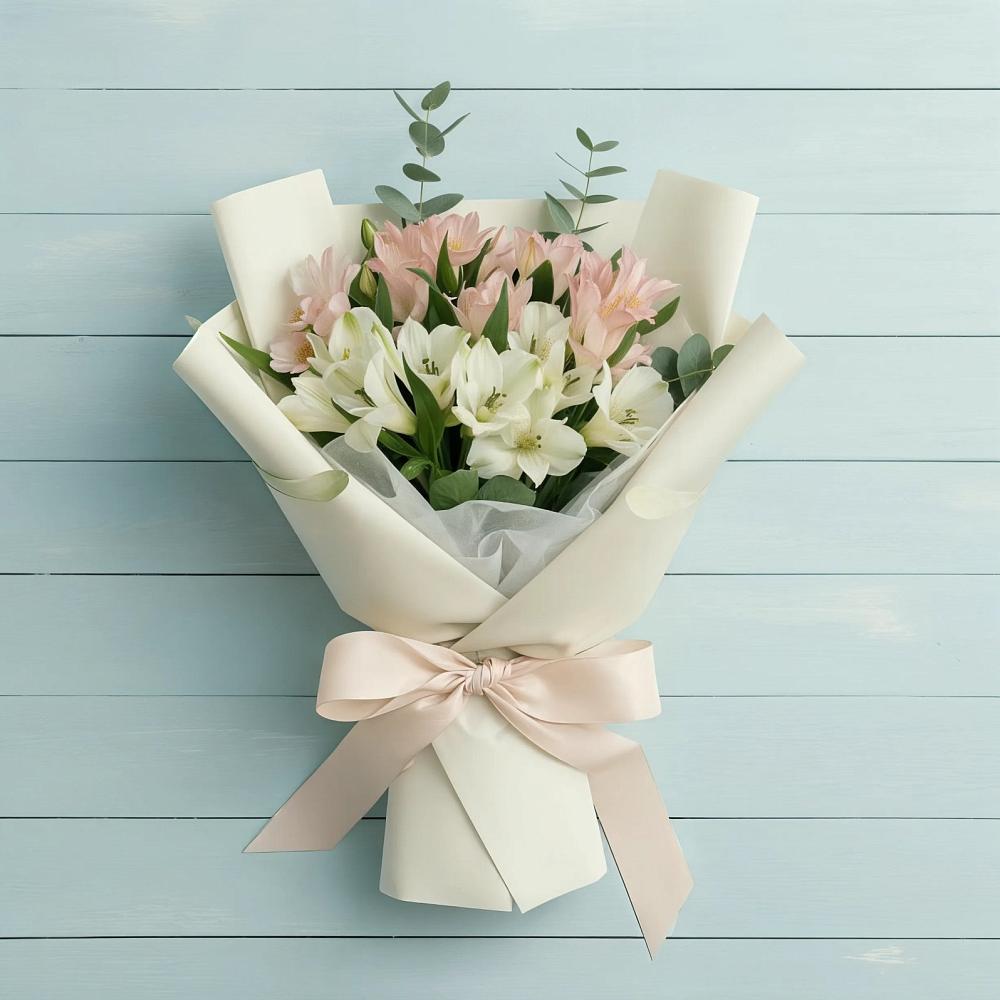 Букет цветов из: Альстромерии в Шудаяге