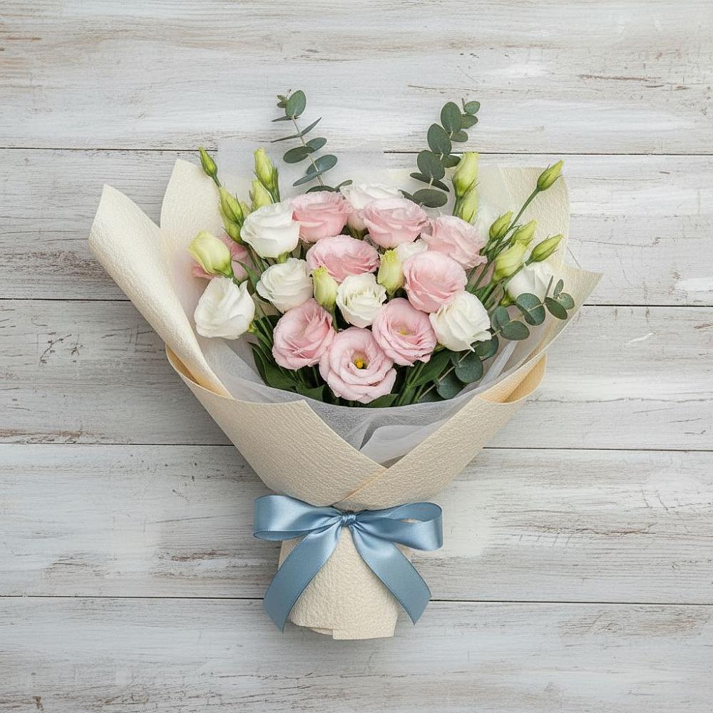 Букет цветов из: Лизиантусы в Шудаяге